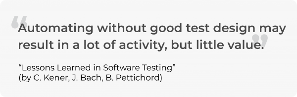 test automation quote