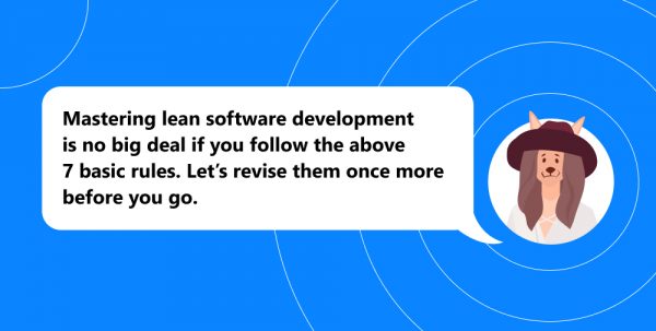 lean software development recap